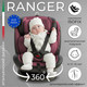 Миниатюра изображения товара Автокресло Sweet Baby Ranger 360 Isofix 0-36 (бургунди)