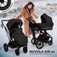 Миниатюра изображения товара Детская универсальная коляска Sweet Baby Nuvola Air 2в1 (Moon Black)