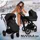 Миниатюра изображения товара Детская универсальная коляска Sweet Baby Nuvola 2в1 (Moon Black)
