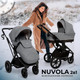 Миниатюра изображения товара Детская универсальная коляска Sweet Baby Nuvola 2в1 (Slate Grey)
