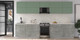 Миниатюра изображения товара Кухонный гарнитур Интерлиния Мила Матте 3.4 Б (мята/керамика/опал светлый)