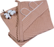 Миниатюра изображения товара Полотенце с капюшоном Sweet Baby C ушками 115x115 (Cammello)