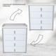 Миниатюра изображения товара Комод пеленальный Sweet Baby Massimo (белый/серый)