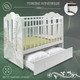 Миниатюра изображения товара Детская кроватка Sweet Baby Cristallina с маятником с ящиком (белый)