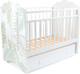 Миниатюра изображения товара Детская кроватка Sweet Baby Cristallina с маятником с ящиком (белый)
