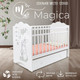 Миниатюра изображения товара Детская кроватка Sweet Baby Magica с маятником и ящиком (белый/заяц)