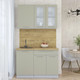 Миниатюра изображения товара Кухонный гарнитур Интерлиния Мила Пластик 1.2 Б (латте/латте/дуб бунратти)