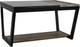 Миниатюра изображения товара Журнальный столик Мебелик BeautyStyle 31 (дуб крымский состаренный/венге/стекло черное)
