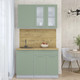 Миниатюра изображения товара Кухонный гарнитур Интерлиния Мила Пластик 1.2 Б (полынь/полынь/дуб бунратти)