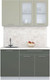 Миниатюра изображения товара Кухонный гарнитур Интерлиния Мила Пластик 1.3 Б (латте/шторм/опал светлый)