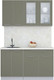 Миниатюра изображения товара Кухонный гарнитур Интерлиния Мила Пластик 1.4 Б (кварцевый/кварцевый/опал светлый)