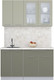 Миниатюра изображения товара Кухонный гарнитур Интерлиния Мила Пластик 1.4 Б (латте/кварцевый/опал светлый)