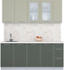 Миниатюра изображения товара Кухонный гарнитур Интерлиния Мила Пластик 1.9 Б (латте/шторм/опал светлый)