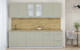 Миниатюра изображения товара Кухонный гарнитур Интерлиния Мила Пластик 2.5 Б (латте/латте/дуб бунратти)