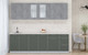 Миниатюра изображения товара Кухонный гарнитур Интерлиния Мила Пластик 2.5 Б (оксид темный/шторм/травертин серый)