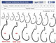 Миниатюра изображения товара Набор крючков рыболовных Волжанка Worm Hook 7/0 / 1205-7/0 (10шт)