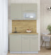 Миниатюра изображения товара Кухонный гарнитур Интерлиния Мила Пластик 1.2 В (латте/латте/дуб бунратти)