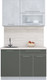 Миниатюра изображения товара Кухонный гарнитур Интерлиния Мила Пластик 1.2 В (оксид светлый/шторм/травертин серый)