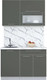 Миниатюра изображения товара Кухонный гарнитур Интерлиния Мила Пластик 1.2 В (шторм/шторм/белый гранит)