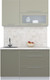 Миниатюра изображения товара Кухонный гарнитур Интерлиния Мила Пластик 1.3 В (латте/кварцевый/опал светлый)