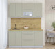 Миниатюра изображения товара Кухонный гарнитур Интерлиния Мила Пластик 1.6 В (латте/латте/дуб бунратти)
