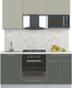 Миниатюра изображения товара Кухонный гарнитур Интерлиния Мила Пластик 1.7 (латте/шторм/опал светлый)
