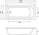 Миниатюра изображения товара Ванна чугунная Lauter Victoria 150x70 / 2100815