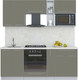 Миниатюра изображения товара Кухонный гарнитур Интерлиния Мила Пластик 2.0 (кварцевый/кварцевый/опал светлый)