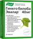Миниатюра изображения товара Пищевая добавка Эвалар Гинкго Билоба Эвалар (40 таблеток)