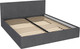 Миниатюра изображения товара Двуспальная кровать МДК Диана Grafit КР1-GR1800 180x200