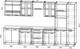Миниатюра изображения товара Кухонный гарнитур Интерлиния Мила Пластик 3.6 (шторм/шторм/белый гранит)