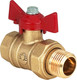 Миниатюра изображения товара Шаровой кран Valfex DeltaPro ВР/НР 3/4" / VF.230.LB1.034.DP (ручка-бабочка, американка)