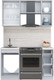 Миниатюра изображения товара Кухонный гарнитур Интерлиния Мила Пластик 1.4 А (оксид светлый/шторм/травертин серый)