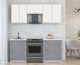 Миниатюра изображения товара Кухонный гарнитур Интерлиния Мила Пластик 1.9 А (зефирный/оксид темный/серый каспий)