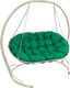 Миниатюра изображения товара Диван подвесной M-Group Мамасан / 12120504 (бежевый/зеленая подушка)