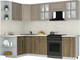 Миниатюра изображения товара Кухонный гарнитур Интерлиния Мила Шато 1.5x2.6 LV (луна/дуб вотан/опал светлый)