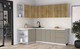 Миниатюра изображения товара Кухонный гарнитур Интерлиния Мила Матте 1.5x2.5 А (дуб вотан/луна/опал светлый)