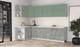 Миниатюра изображения товара Кухонный гарнитур Интерлиния Мила Матте 1.5x2.9 А (мята/керамика/опал светлый)