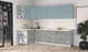 Миниатюра изображения товара Кухонный гарнитур Интерлиния Мила Матте 1.5x2.9 А (океан/керамика/опал светлый)