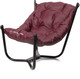 Миниатюра изображения товара Комплект кресел садовых M-Group Чил / 29360402 (2шт, черный/бордовая подушка)