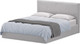 Миниатюра изображения товара Двуспальная кровать Аквилон Ромео 16 ПМ (велюр грей)