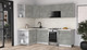Миниатюра изображения товара Кухонный гарнитур Интерлиния Мила Матте 1.5x2.7 Б (керамика/керамика/опал светлый)