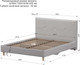 Миниатюра изображения товара Двуспальная кровать Аквилон Венера 16 М (велюр грей)