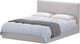 Миниатюра изображения товара Двуспальная кровать Аквилон Венера 16 ПМ (велюр грей)