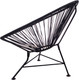 Миниатюра изображения товара Кресло садовое M-Group Ракушка мини / 12340400 (черный)