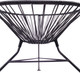Миниатюра изображения товара Кресло садовое M-Group Ракушка мини / 12340400 (черный)
