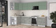 Миниатюра изображения товара Кухонный гарнитур Интерлиния Мила Матте 1.5x3.1 Б (мята/керамика/опал светлый)