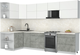 Миниатюра изображения товара Кухонный гарнитур Интерлиния Мила Матте 1.5x3.2 Б (белый/керамика/опал светлый)