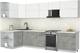 Миниатюра изображения товара Кухонный гарнитур Интерлиния Мила Матте 1.5x3.3 Б (белый/керамика/опал светлый)
