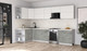 Миниатюра изображения товара Кухонный гарнитур Интерлиния Мила Матте 1.5x3.3 Б (белый/керамика/опал светлый)
